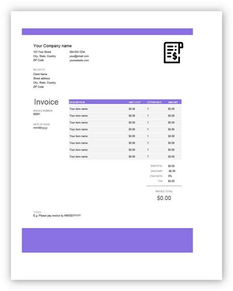 7 Free QuickBooks Invoice Template Word, Excel, PDF And How To Create It - hennessy events