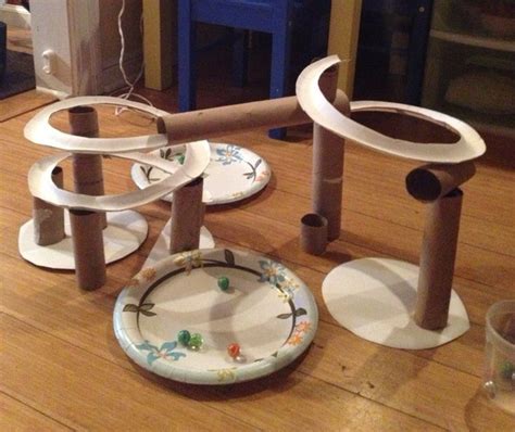 Marble run using paper plates Coaster Projects, Stem Projects, Projects ...