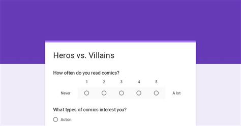 Hero vs. villain : comics