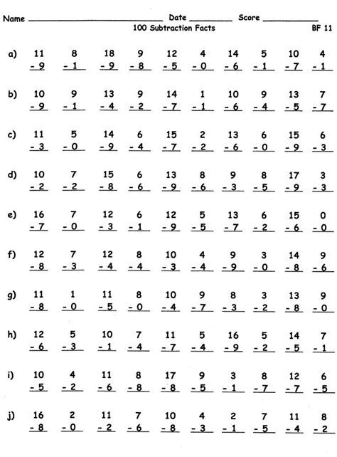 100 Math Facts Worksheet : Multiplication Facts to 100 No Zeros or Ones ...