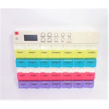 28 Days Pill Organizer With Alarm - Walmart.com