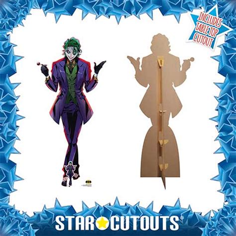 The Joker Anime Style DC Comics Lifesize Cardboard Cutout 178cm | Partyrama