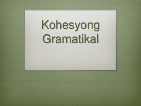 Panandang kohesyong gramatikal