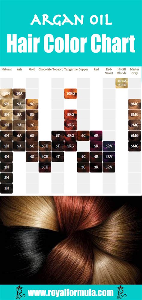 Argan Oil Hair Color Chart - COLORFEDA