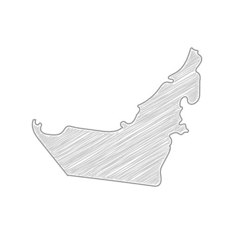 Premium Vector | United Arab Emirates Map Drawing Pencil Sketch