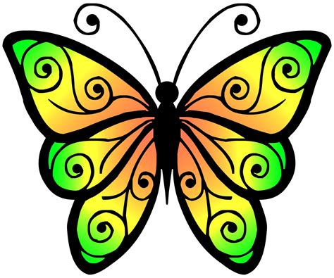 Clipart Butterfly 4 Free Stock Photo - Public Domain Pictures