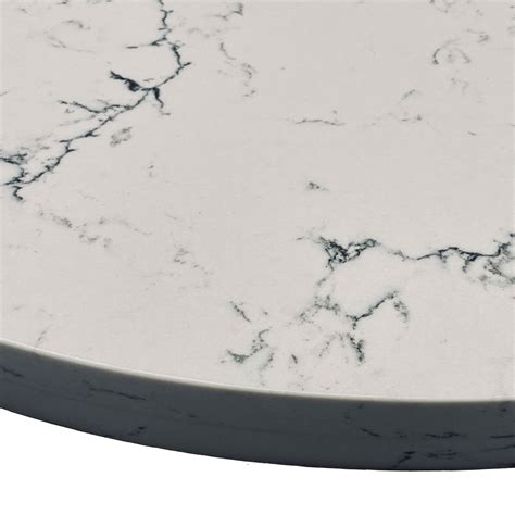 2CM Caesarstone “White Attica” with 2CM Laminated Edge - Table Designs