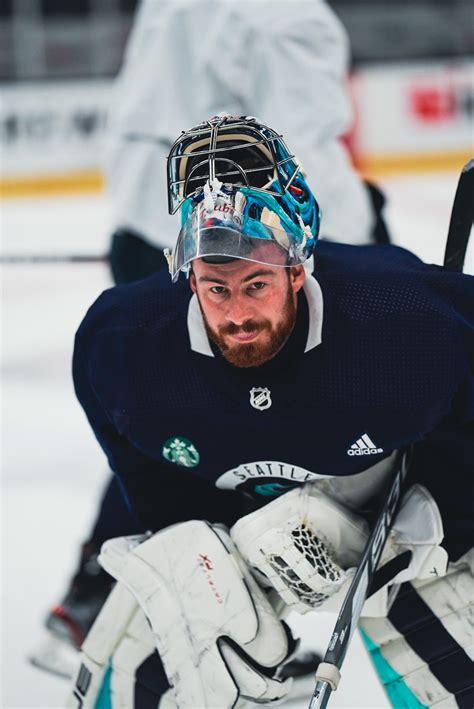 Seattle Kraken on Twitter: "first goalie off the ice during morning ...