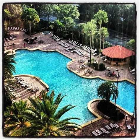 Nice looking pool, right? At Rosen Centre hotel in Orlando Florida ...