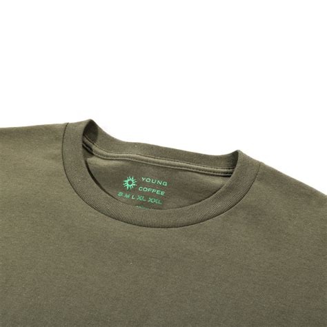 YOUNG COFFEE PETER SUTHERLAND NYC TEE MILITARY GREEN | TODAY CLOTHING