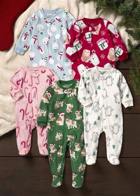 Carter's Child of Mine Baby and Toddler Holiday One-Piece Pajamas, Sizes 0-5T - Walmart.com