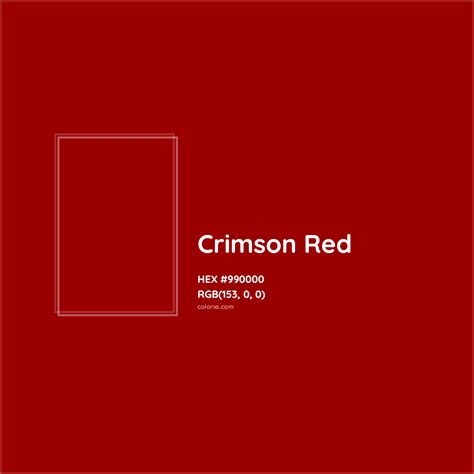Crimson Color Code