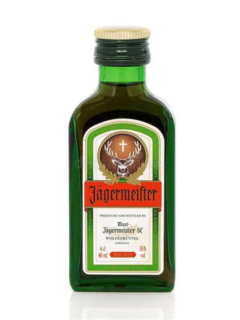 Jagermeister Bottle of 40ml Editorial Image - Image of bottle, jagermeister: 117367000