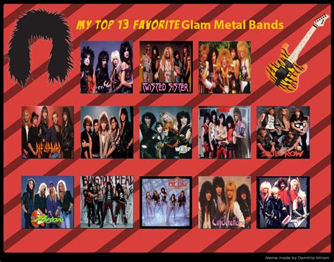 My Top 13 Favorite Glam Metal Bands by RazorRex on DeviantArt