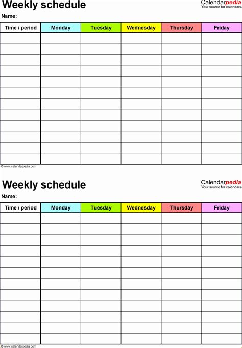 Excel Work Schedule Template Free Of 10 How to Create Daily Work ...