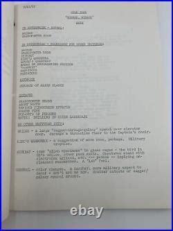 STAR TREK Script & Gene Rodenberry Lot Read Description 12 scripts + Signature | Original Star Trek