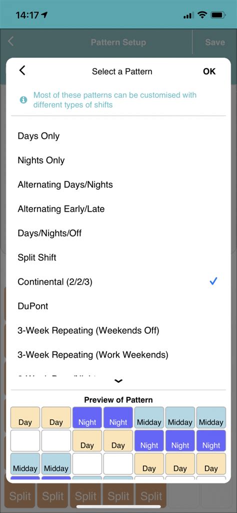 Continental 2 2 3 Shift Pattern - MyShiftPlanner