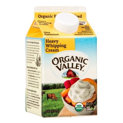 Organic Valley Heavy Whipping Cream, Ultra Pasteurized, Organic - Azure ...