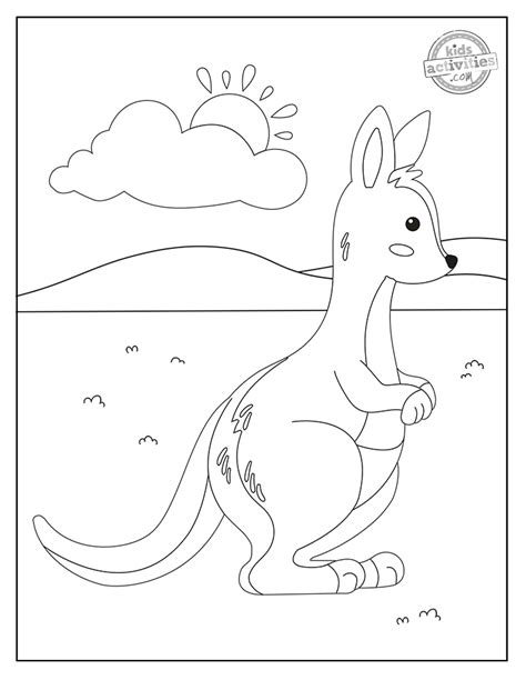 Best Kangaroo Coloring Pages | Kids Activities Blog