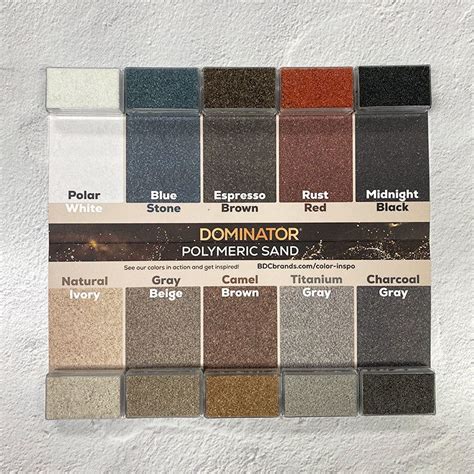 Polymeric Sand Color Chart