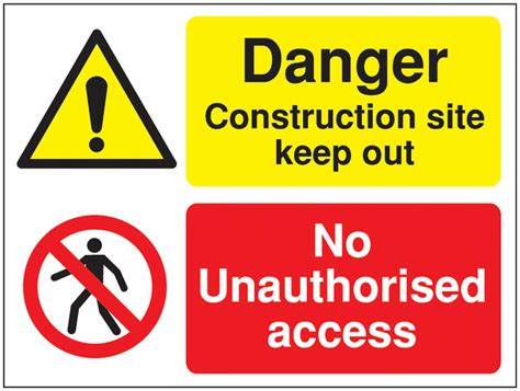 Multi-Message Signs - Danger Construction Site | Seton