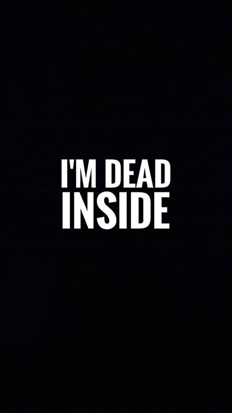 1920x1080px, 1080P free download | Quotes, black, i'm dead inside, HD ...