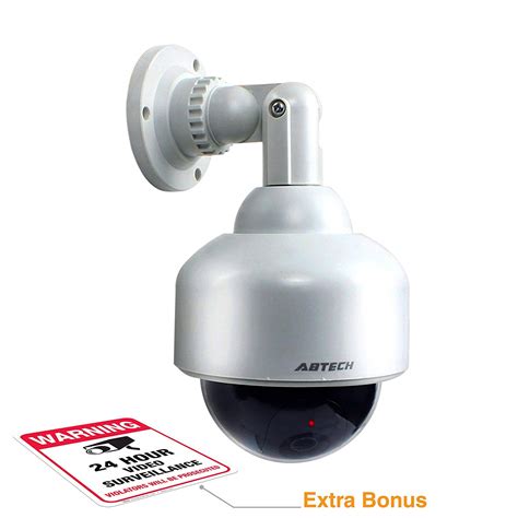 Fake Security Camera, Dummy Camera Dome Shaped Decoy Realistic Look ...