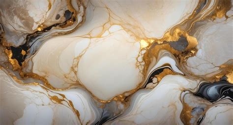 Abstract Gold, Black, and White Marble Background 48161377 Stock Photo ...