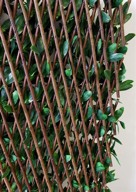 Artificial Rhododendron Leaf Expandable Privacy Screen Fence With UV P – ES Essentials