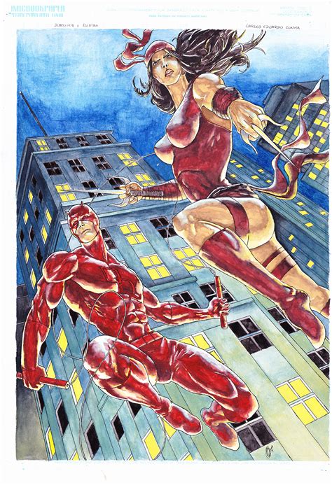 Daredevil and Elektra by Ceduardocunha on DeviantArt