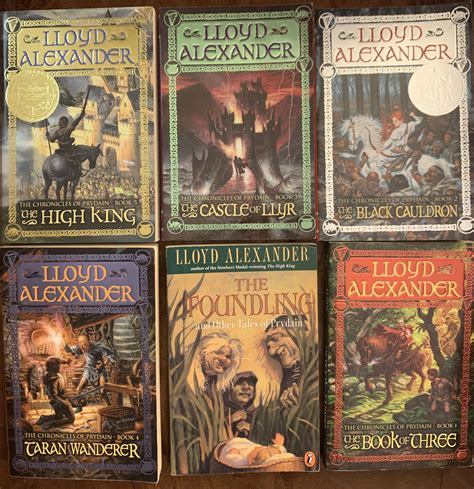 The Chronicles of Prydain The 6 Volume Set: The Book of Three, The Black Cauldron, The Castle of ...