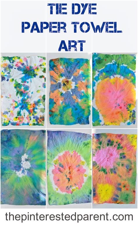 Tie Dye Paper Towel Art – The Pinterested Parent