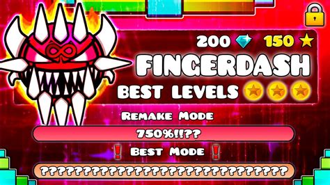 "THE BEST LEVELS OF FINGERDASH" !!! - GEOMETRY DASH BETTER LEVEL VERSIONS Acordes - Chordify