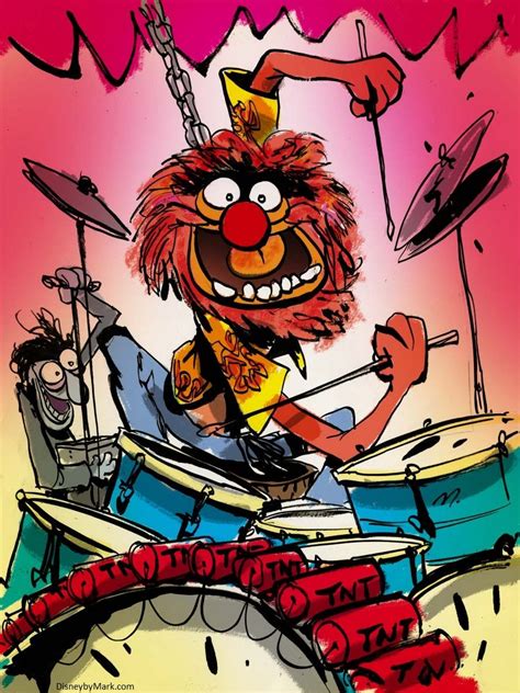 Muppets Animal With Drum Drawing