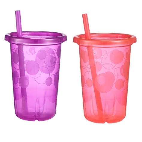 The First Years Take & Toss Straw Cups, Purple, 10 oz , 4 Pk - Walmart.com