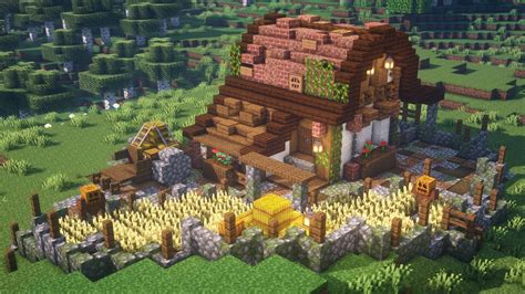 Minecraft | How to Build a Medieval Farmhouse Tutorial - YouTube