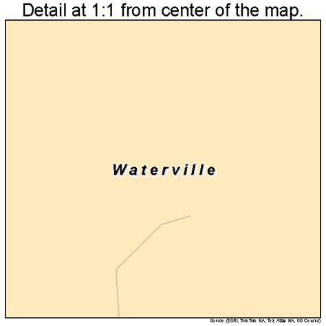 Waterville Iowa Street Map 1982470