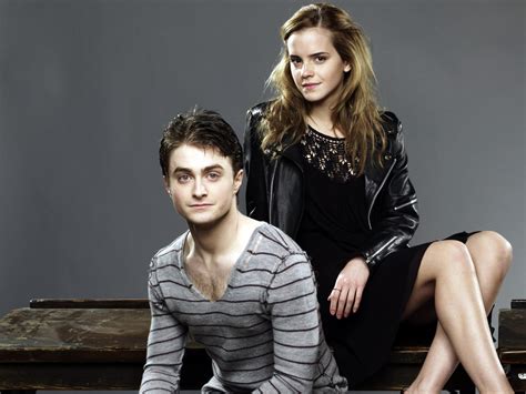 Emma Watson with Daniel Radcliffe - Daniel Radcliffe&Emma Watson Wallpaper (34529445) - Fanpop