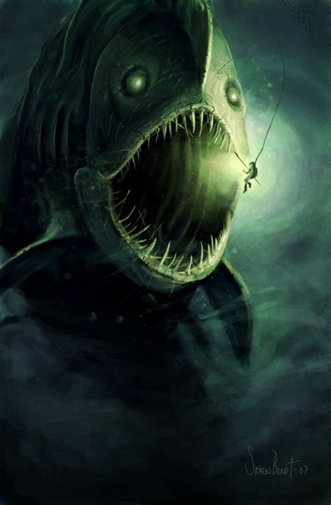 These Artists Will Fuel Your Nightmares With Deep Water Monsters - iHorror