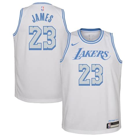 Youth Nike LeBron James White Los Angeles Lakers 2020/21 - Swingman Jersey - City Edition