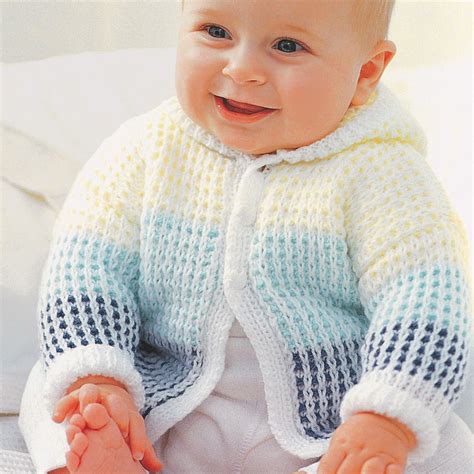 Free Patons Hooded Knit Cardigan Pattern | Knit baby sweaters, Baby sweater knitting pattern ...