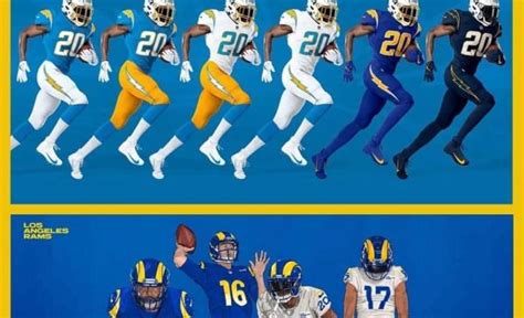 Comparing The Rams And Chargers Uniforms - LAFB Network