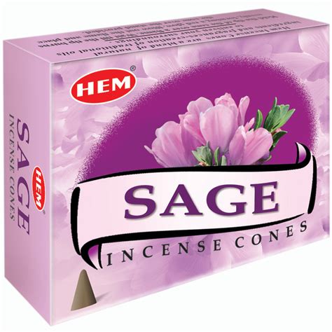 Hem Sage Incense Cones (B/12) – Wonderincense