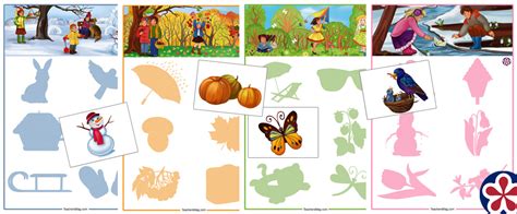 Sorting Activity About the Four Seasons for Preschoolers. TeachersMag.com