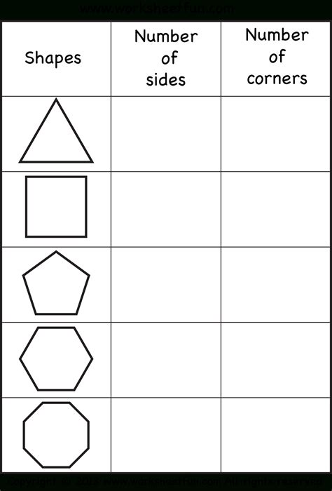 2D Shapes Worksheets | Polygon Shapes Printable Worksheets - Lexia's Blog