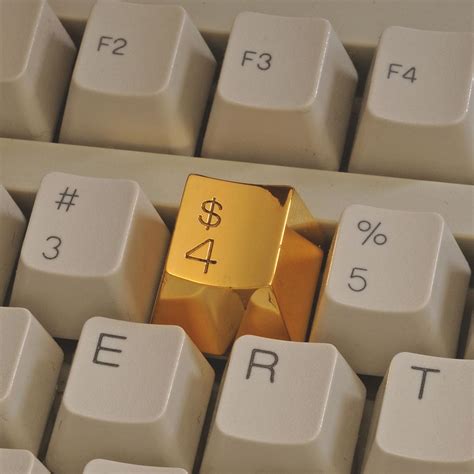 A Jewel Gold Key $4 for Your Computer Keyboard | Gadgetsin