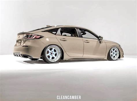 Lowered / Slammed 2022 Civic Hatchback previewed on aftermarket ...