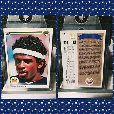 1990 UPPER DECK STAR ROOKIE #13 DEION SANDERS RC YANKEES Cowboys | eBay