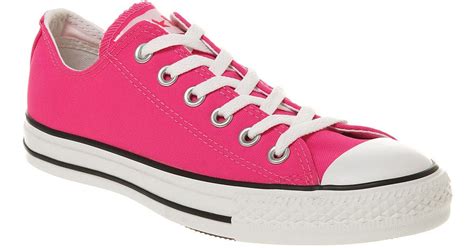 Lyst - Converse Ox Low Neon Pink in Pink for Men