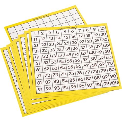 Hundreds Boards, set of 10